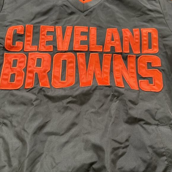 G-III Cleveland Browns Windbreaker Pullover Mens SMALL Embroidered Mesh Lined - Picture 2 of 16